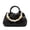 Black, variant on Soft PU Cloud Tote Bag with Beaded Strap, Mini Top-Handle Crossbody Purse for Women, Light Blue