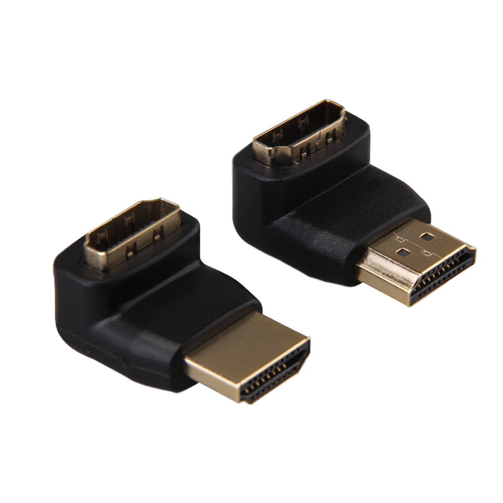 90° 270° Degree HDMI Male to Female Right Angle Connectors Adapter 