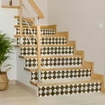 thumbnail image 4 of Mi Alma Removable Vinyl Brown Rustic Backsplash Tile Stickers, 24pcs, 4 of 14