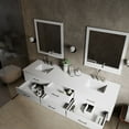 thumbnail image 4 of Tuckerton 84 in W x 22 in D White Double Bath Vanity and Cultured Marble Top, 4 of 10