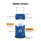 thumbnail image 5 of Linterna para acampar al aire libre, recargable por USB, fuente de alimentación con carga solar para, 5 of 8