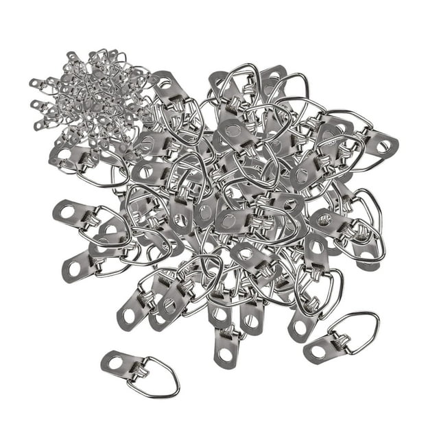 500 piezas de ganchos para colgar cuadros con anilla en D, soluciones para colgar cuadros, ganchos de metal de un solo orificio para colgar relojes, c