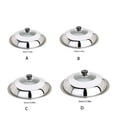 thumbnail image 4 of maskred Wok Lid For Easy Cooking Heat-resistant Easy To Clean And Long-lasting Dustproof silver 34, 4 of 6
