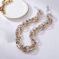 thumbnail image 2 of Collier à chaîne Chunky Metal: Mode Collier de déclaration Punk Punk Collier, 2 of 4