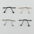 thumbnail image 4 of 1pcs Eyeglasses Bridge Nose Pad Arm Metal Rimless Optical Frame Broken Replacement Eyewear Glasses Accessory 1113 silver, 4 of 5