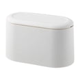 thumbnail image 1 of ZHAOCHENG Mini bote de basura con tapa, tipo prensa con interior de plástico extraíble, bote de basura pequeño, bote de basura compacto pequeño, bote de basura resellable, encimera de oficina, rectáng, 1 of 5