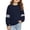 Navy #133, variant on Kids' Sweatshirt Striped Sleeve Varsity Crewneck Long Sleeve Casual Pullover Athletic Comfortable Solid Color Top
