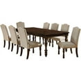 thumbnail image 2 of Furniture of America Juana 9-Piece Dining Set, Antique Cherry, 2 of 10
