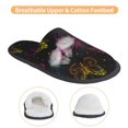 thumbnail image 3 of Fotbe Butterfly Pantuflas Peludas para Mujer con Estampado, Zapatillas de Peluche, Zapatos de Invierno para Casa, Uso Interior y Exterior-Large, 3 of 8