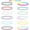 thumbnail image 2 of 12 Piece Tattoo Choker Necklace Set Fashion Stretch Gothic Elastic Collar Jewellery Sets Women'S Necklace Jewellery for Women Girls, 2 of 5