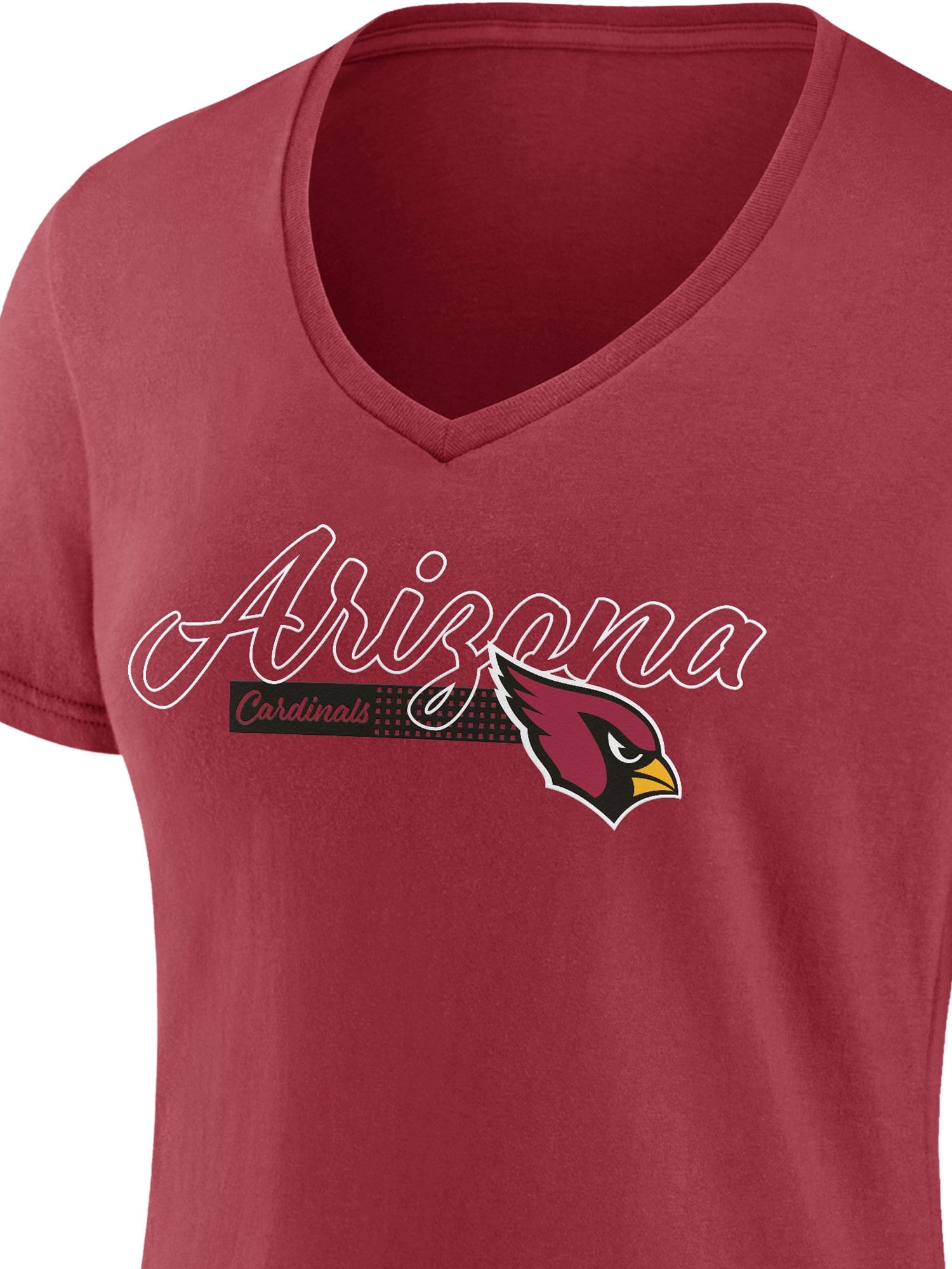 NFL Arizona Cardinals Women's Cotton Red Short Sleeve T-Shirt