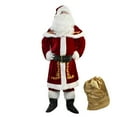 thumbnail image 2 of Men's Santa Claus Costume 12PCS. Christmas Velvet Adult Deluxe Santa Suit -XXXL, 2 of 10