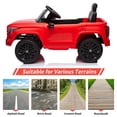 thumbnail image 6 of Juiluna Ride on Truck Car, 12V Licensed Toyota Tundra Ride on Car w/Remote Control, Battery Powered Electric Car with4 Wheels Spring Suspension, 3 Speeds, LED Lights, Gift for 3+ Kids-Red, 6 of 7