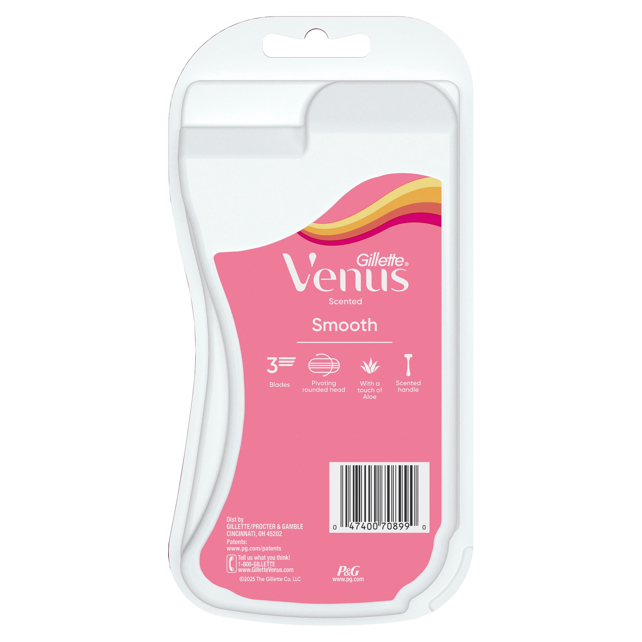 Venus Summer Surf Smooth & Scented Handle Disposable Razors, 3 Count