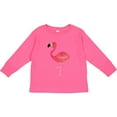 thumbnail image 3 of Inktastic Cute Flamingo Bird Boys or Girls Long Sleeve Toddler T-Shirt, 3 of 5
