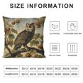 thumbnail image 5 of Orinice Owl Branch Fruit Graphic Decorative Cushion Cover for Home, Sofa - Soft and Durable High-Quality 1PC 22x22in, 5 of 5
