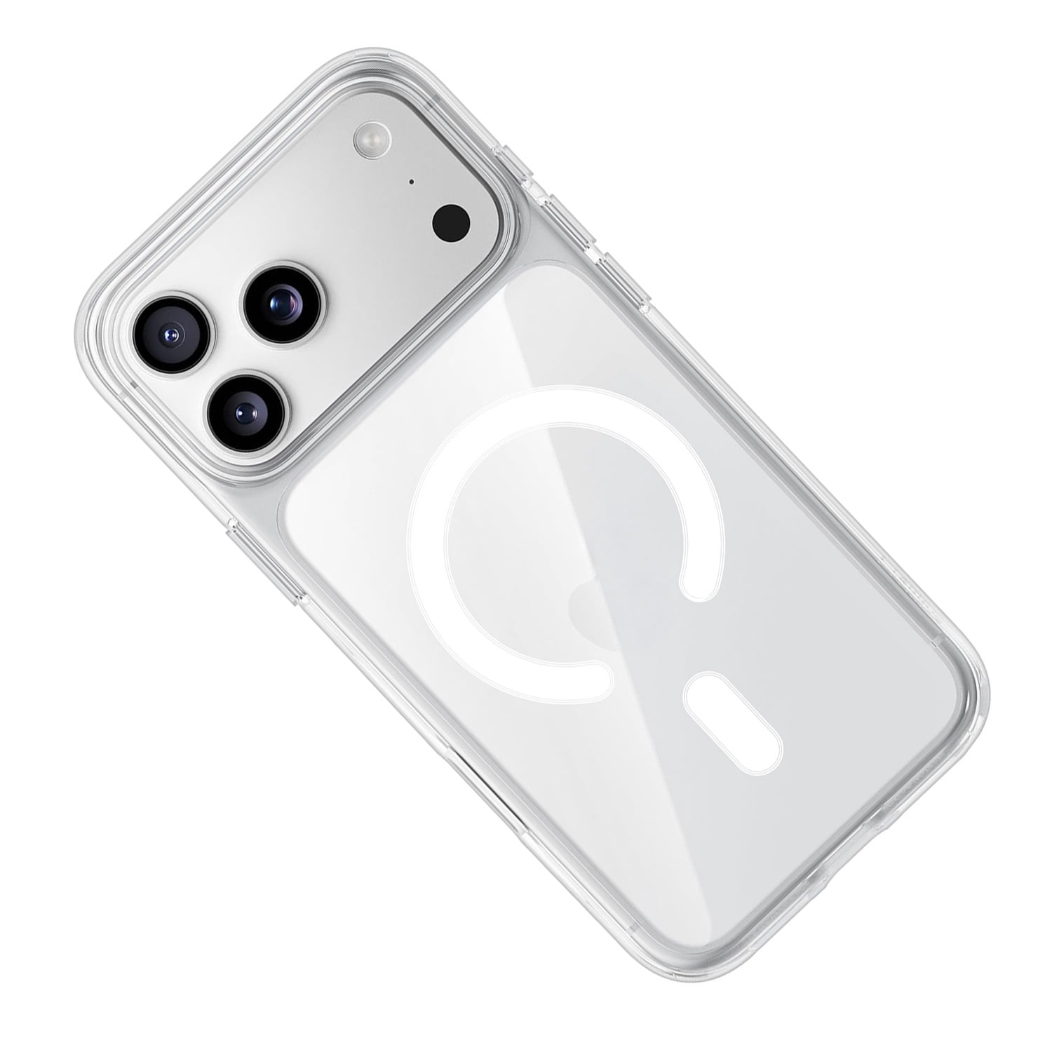 Wireless Charging Clear Case with IC Chip for iPhone 17 Pro Max