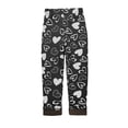 thumbnail image 2 of Spazoro Child Kids Girls Sweatpants, Cute Print Loose Casual Fall Winter Pants for Little Girls Black Size 7-8T, 2 of 3