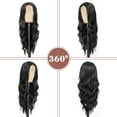 thumbnail image 3 of MORICA Long Wavy Wig 26 Inch Natural Black Wigs for Women Natural Looking Cute Wigs for Daily Party, 3 of 6
