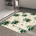 thumbnail image 2 of 1pc Floral and Fantasy Pattern Absorbent Non-Slip Bathroom Thickened Flannel Rug Decor,Soft,Quick Drying,Suitable For Indoor/outdoor Use,Bathrooms,Bedrooms,Kitchens,Terrace,Laundry Rooms,16"x24", 2 of 9