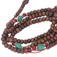 thumbnail image 1 of Buddhist Prayer Beads 108 Beads Yak Bone Ethnic Style Dark Portable Rosary Beads Meditation Yoga Rosary Necklace for Healing, 1 of 3