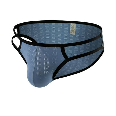 

Gubotare Mens Underwear Men s Underwear Multipack Modal Microfiber Briefs No Fly Covered Waistband Silky Touch Underpants Light Blue XXL
