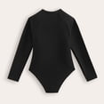 thumbnail image 6 of OGLCCG Girls Long Sleeve One Piece Swimsuits Rash Guard UPF 50+ Surfing Modest Full Coverage Bathing Suit Zipper Sun Protection Swimwear 8-12 Years, 6 of 8