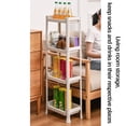 thumbnail image 4 of XiYing Multi-Layer Floor-Standing Storage Rack | Slim Bathroom Kitchen Organizer Rack | Mobile Utility Shelf for Vegetable Cosmetics & Pantry | Space-Saving Plastic Storage Tower for Tight Areas, 4 of 6