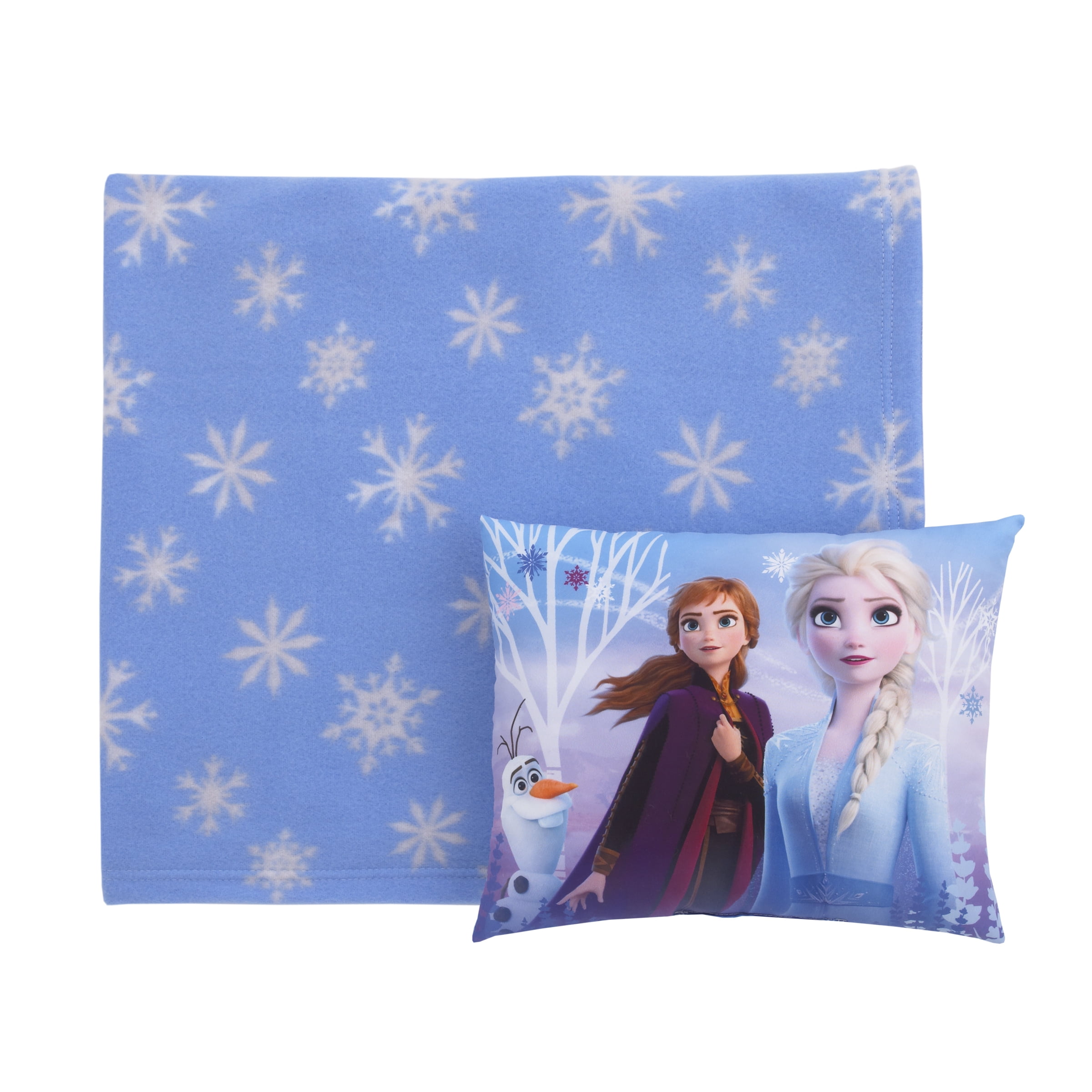 NWT Disney Frozen 2 Character Pillow And Throw Blanket 2 piece set 