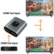 thumbnail image 5 of Conmutador HDMI 4K HDMI Splitter-Techole Conmutador HDMI bidireccional de aluminio 2 entradas 1 salida, no requiere alimentación externa, soporte 4K 3D HD 1080P para Xbox PS4 Roku HDTV Xemadio 2036074, 5 of 8