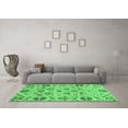 thumbnail image 3 of Ahgly Company Indoor Rectangle Abstract Emerald Green Modern Area Rugs, 3' x 5', 3 of 4