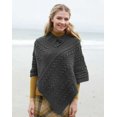 thumbnail image 4 of Aran Woollen Mills 100% Premium Soft Merino Wool Women`s Poncho Sweater Irish Cape One Size Made in Ireland, 4 of 7