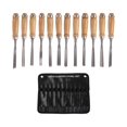 thumbnail image 2 of Juego de 12 Cinceles de Madera Yuxing para Tallado a Mano, 2 of 2