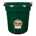 thumbnail image 2 of Miller Manufacturing P20FBGREEN Flat Back Bucket for Dogs and Horses, 20-Quart, Green, 2 of 2