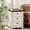 White, variant on LELELINKY 18" Farmhouse Nightstand with Charging Station, 2-Drawer Wood End Table with Open Shelf for Bedroom, Brown