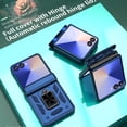 thumbnail image 6 of ELEHOLD Case for Samsung Galaxy Z Flip 7, Shockproof Hinge Phone Case with Slide Camera Cover & Kickstand,Blue, 6 of 6
