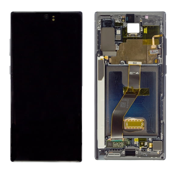 Replacement OLED Display Touch Screen Digitizer Assembly With Frame For Galaxy Note 10  Plus (SM-N975W) - Aura Black