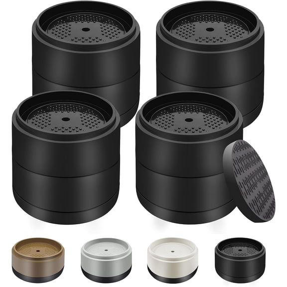 Furniture Risers Bed Heavy Duty 1 inch, 2 3 4 inch Round Adjustable Lifts Riser for Desk Legs Table Couch Sofa Chair Refrigerator Washing Machine (1 1 Inch, , Pack)