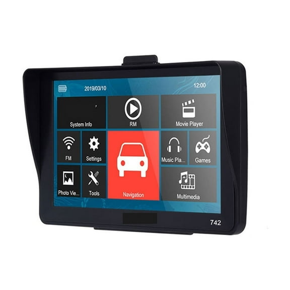 Gps Navigation 256M 8GB Truck Car Gps Auto Navigator Sat Nav Touch Screen Free Update Map ,Flexible Double Bracket Installation