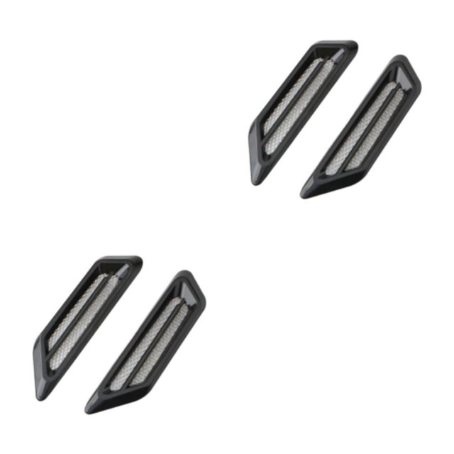 Scienceny 1 par de rejillas de ventilación de ABS para coche, repuesto elegante Universal antioxidante, actualización modificada, pieza Negro 2piezas