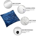 thumbnail image 4 of SHANXI Throw Pillow Covers Blue Smear Backdrop Cloth 24x24in, 4 of 5
