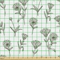 thumbnail image 2 of Botany Upholstery Fabric by the Yard, Medicinal Edible Plants Petals Calendula Flowers Forest Aromatherapy Pattern, Decorative Fabric for DIY and Home Accents, Sage Green White by Ambesonne, 2 of 5