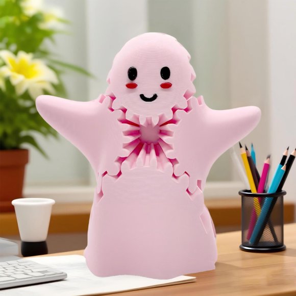 Adorable Printed Ghost GearCube - Toy For All Ages