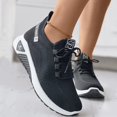 thumbnail image 2 of Vedolay Wide Sneakers for Women Sneakers for Women Casual Comfortable Office Dressy Business Shoes,Black 8, 2 of 5