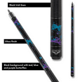 thumbnail image 4 of Athena ATH44 Teal and Purple Butterflies Pool Cue  Billiard Stick Billiards Cues, 4 of 9