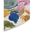 thumbnail image 4 of Unique Loom Blossom Collection Area Rug - Laura (4' x 6' Oval Ivory/Black), 4 of 7