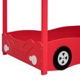 thumbnail image 4 of Car-Shaped Twin over Twin Bunk Bed with tires for Kids Teens, Red, 4 of 11