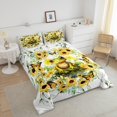 thumbnail image 3 of Frog Boys Kids Comforter Set Full Size,Rústico Amarillo Girasol Floral Edredón Set, 3 of 7