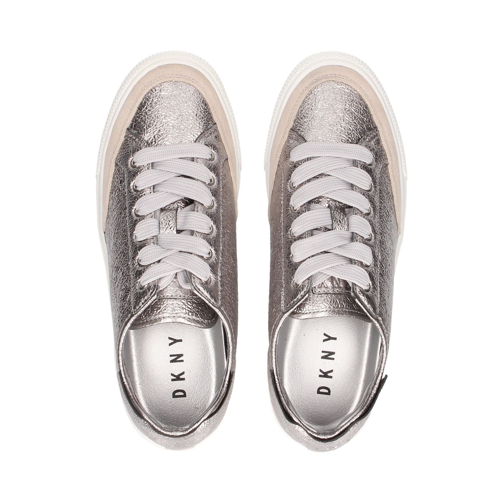 dkny silver sneakers