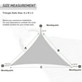 thumbnail image 5 of EAGLE PEAK Sun Shade Sail Right Triangle Canopy 16' x 16' x 22.64' UV Block Awning for Outdoor Patio Lawn Garden Backyard Deck (Terra), 5 of 7
